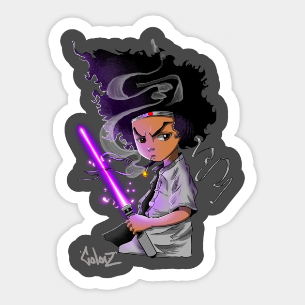 Hue the samurai Sticker by Colorz 